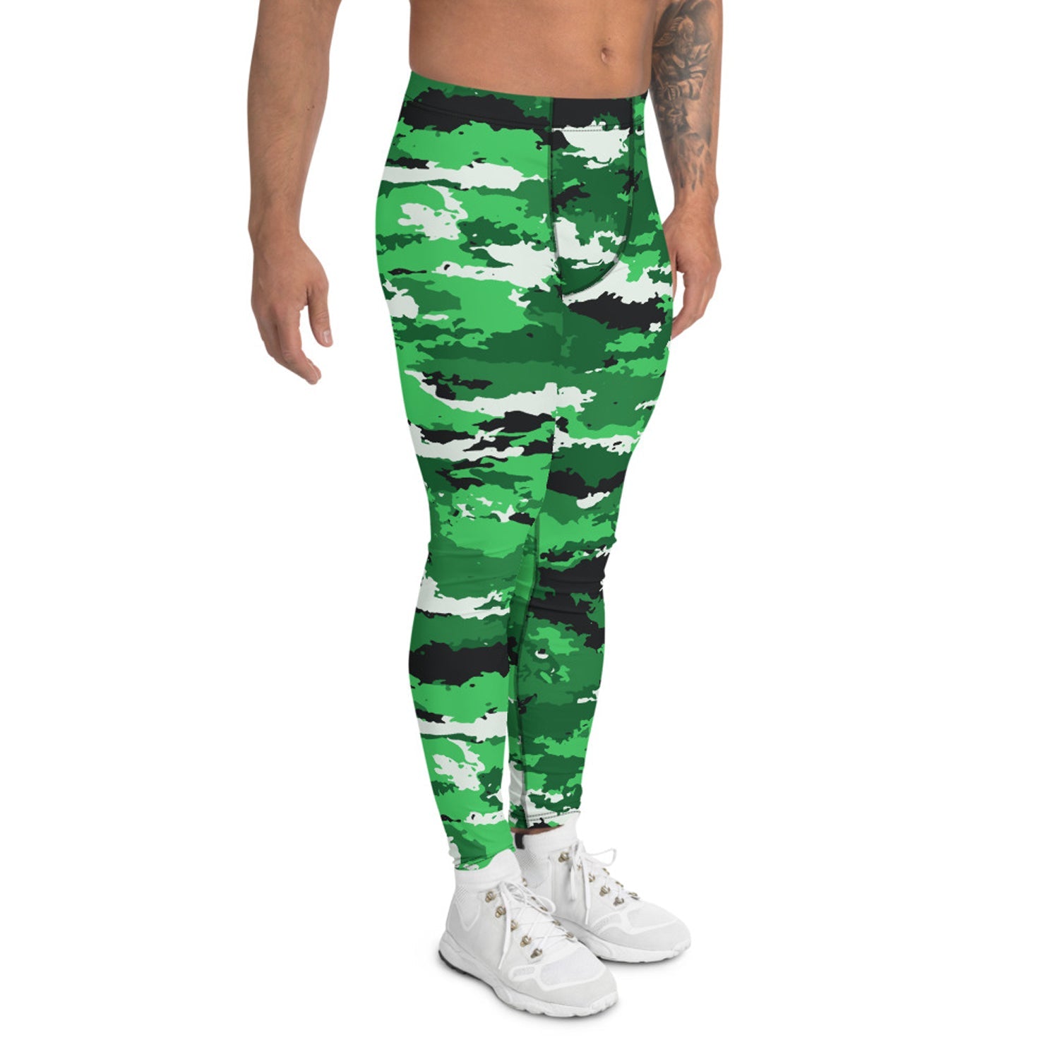 Green Camo Leggings for Men - Anna's Shop