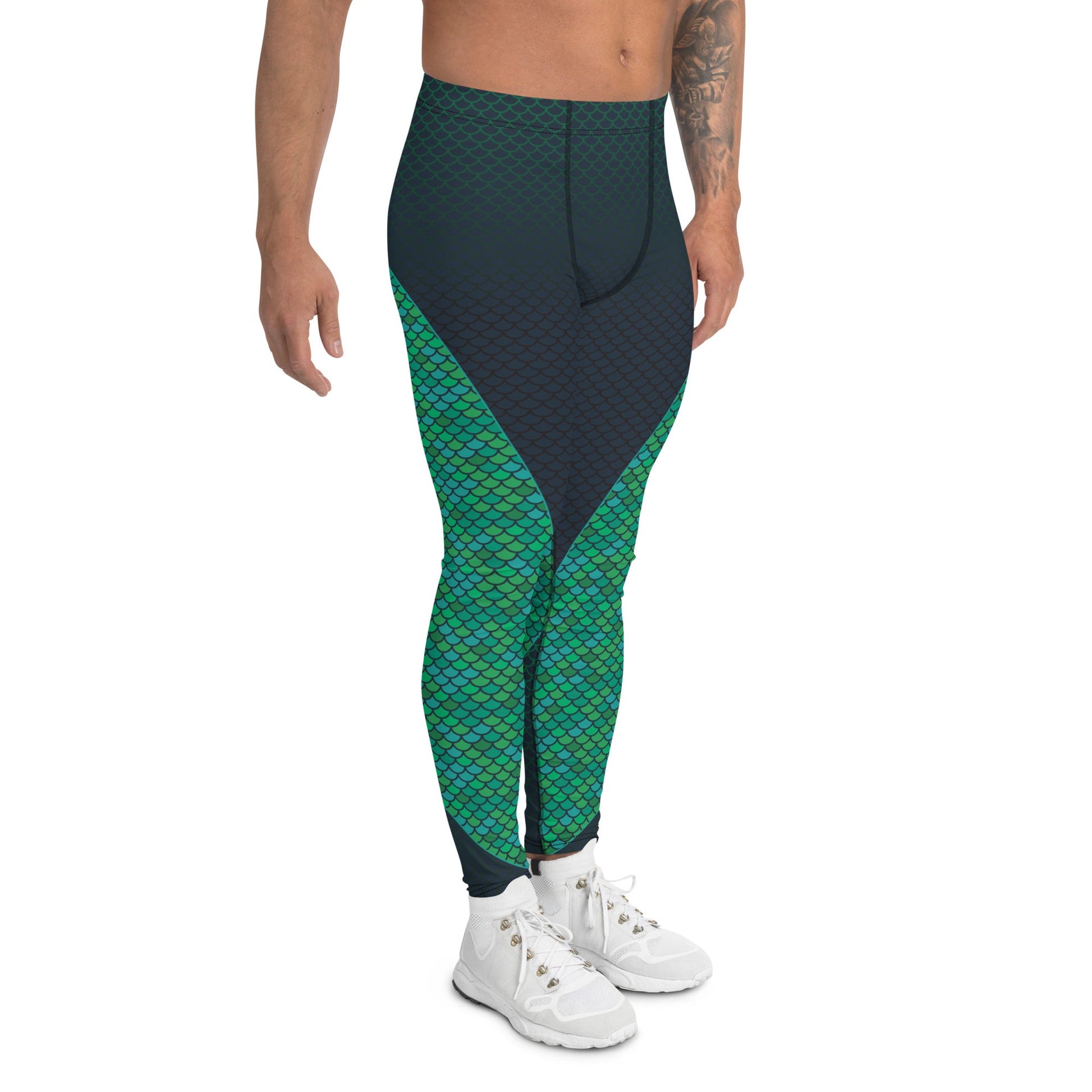 Green Mermaid Leggings for Men - Anna's Shop