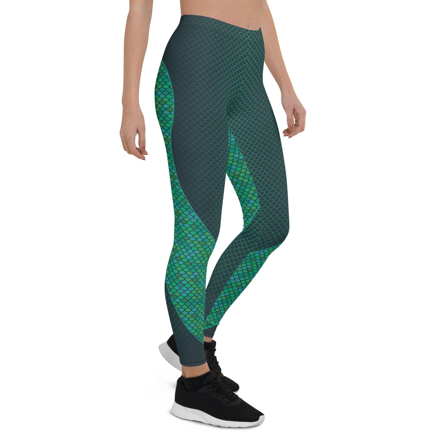 Green Mermaid Leggings for Women - Anna's Shop