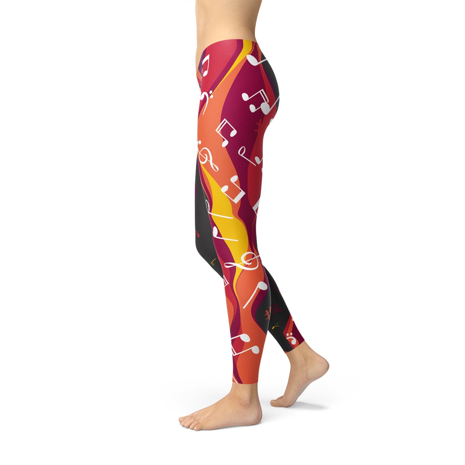 Guitar and Music Note Leggings - Anna's Shop