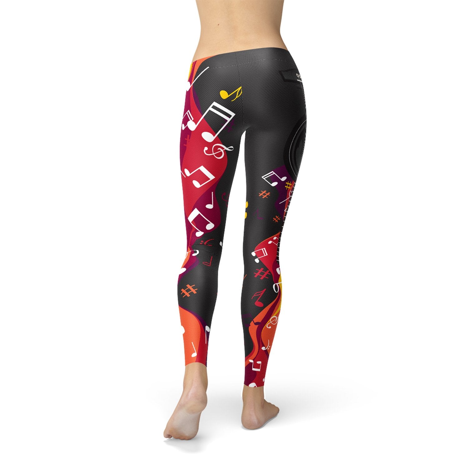 Guitar and Music Note Leggings - Anna's Shop