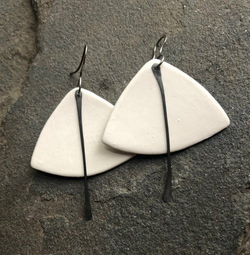 Handmade Hypoallergenic Lightweight Ceramic Statement Earrings - Anna's Shop