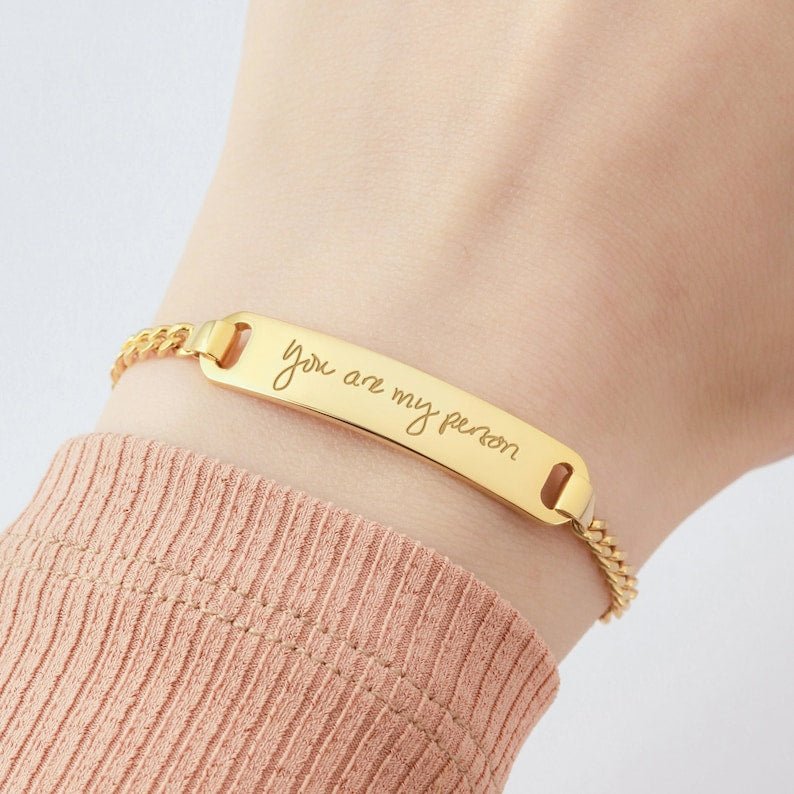 Handwriting Bracelet, Signature Bracelet, Women Bracelet - Anna's Shop