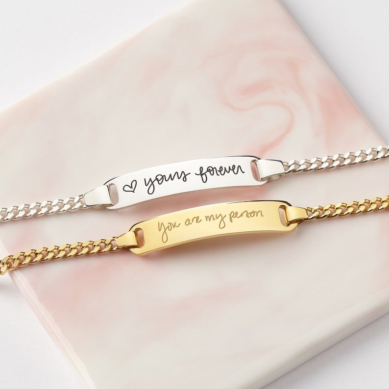 Handwriting Bracelet, Signature Bracelet, Women Bracelet - Anna's Shop