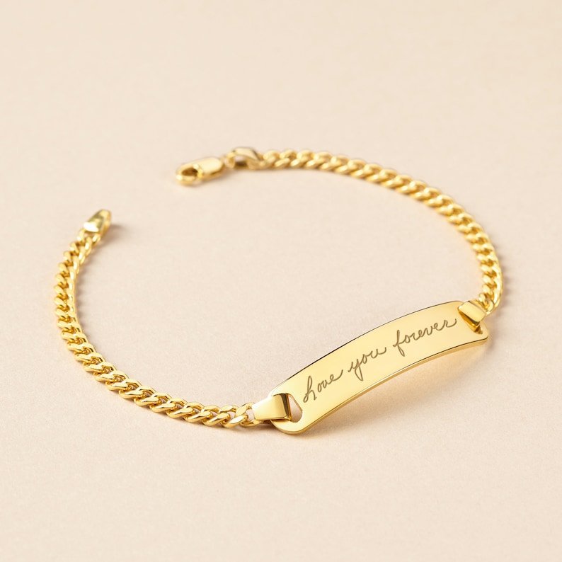 Handwriting Bracelet, Signature Bracelet, Women Bracelet - Anna's Shop