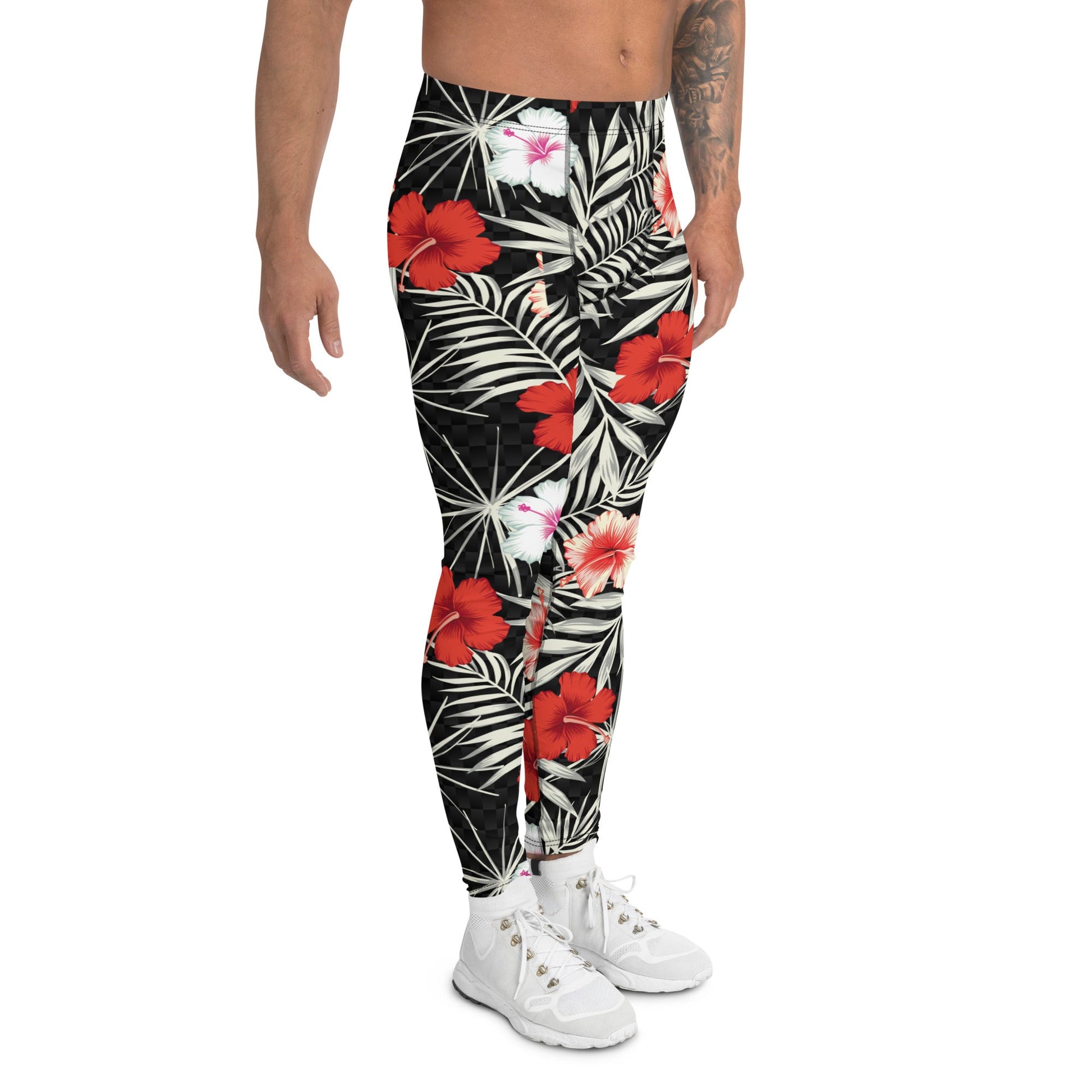 Hawaii Hibiscus Leggings for Men - Anna's Shop