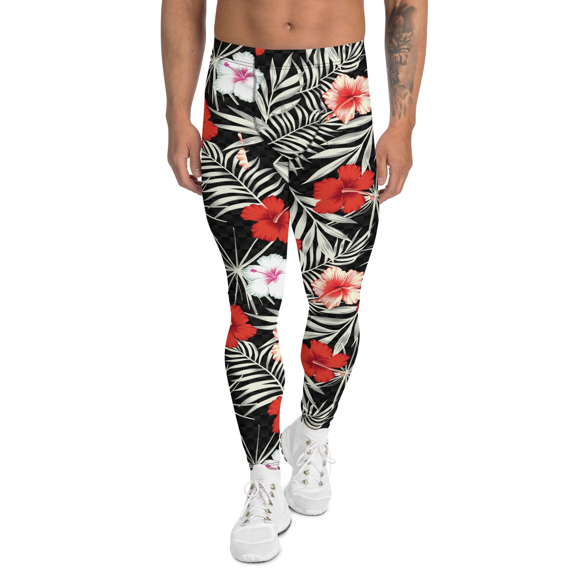 Hawaii Hibiscus Leggings for Men - Anna's Shop