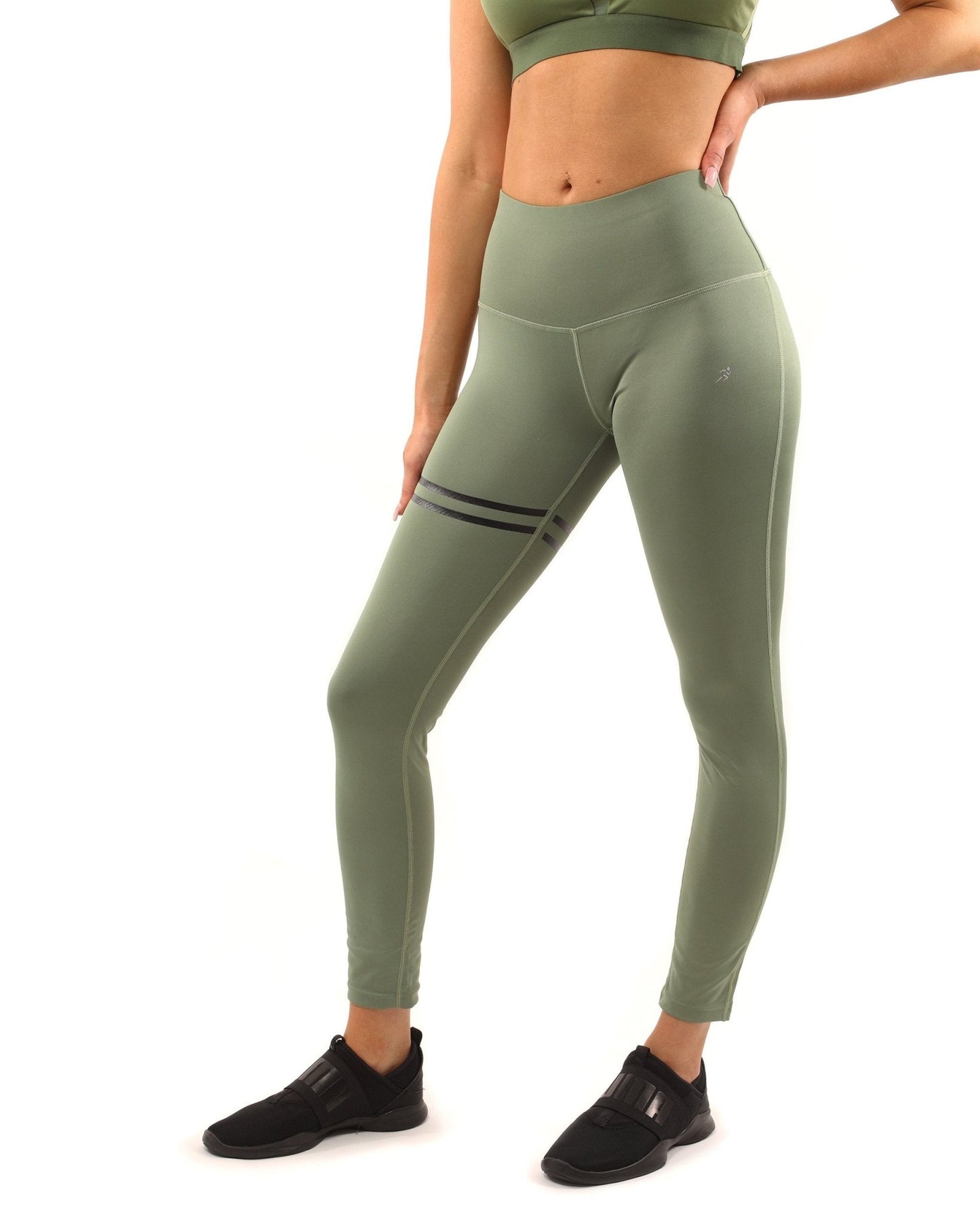 Huntington Set - Leggings & Sports Bra - Olive Green - Anna's Shop