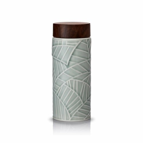 Jade Leaves Tea Tumbler - Anna's Shop