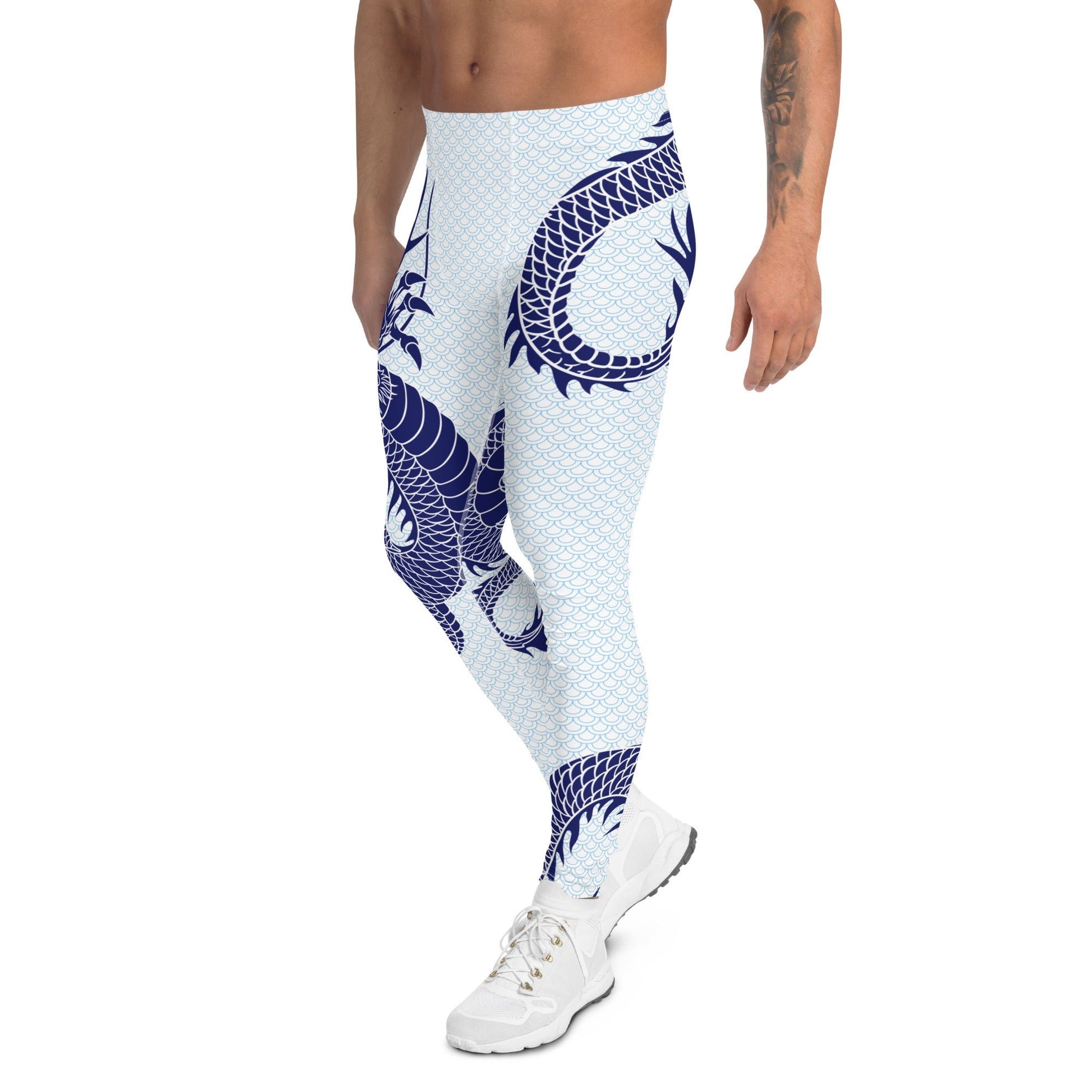 Japanese Dragon Leggings for Men - Anna's Shop