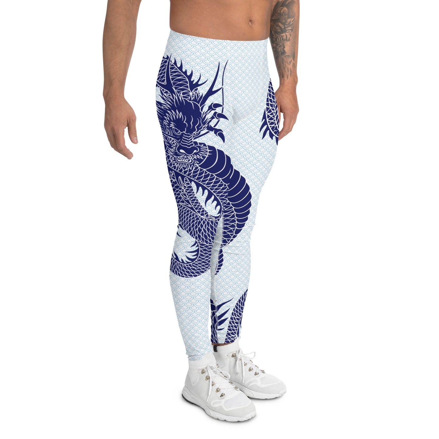 Japanese Dragon Leggings for Men - Anna's Shop