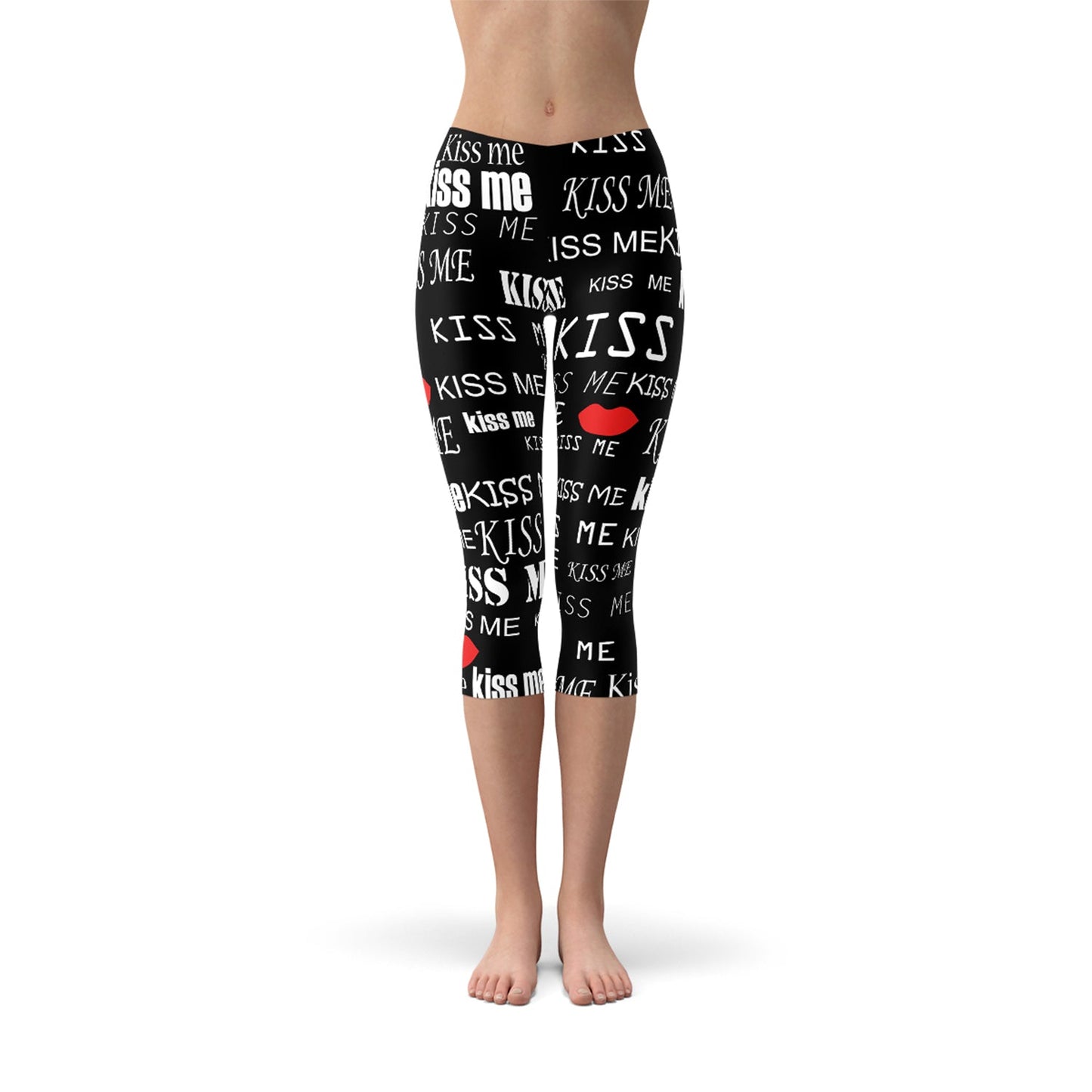 Kiss Me Black Capri Leggings - Anna's Shop