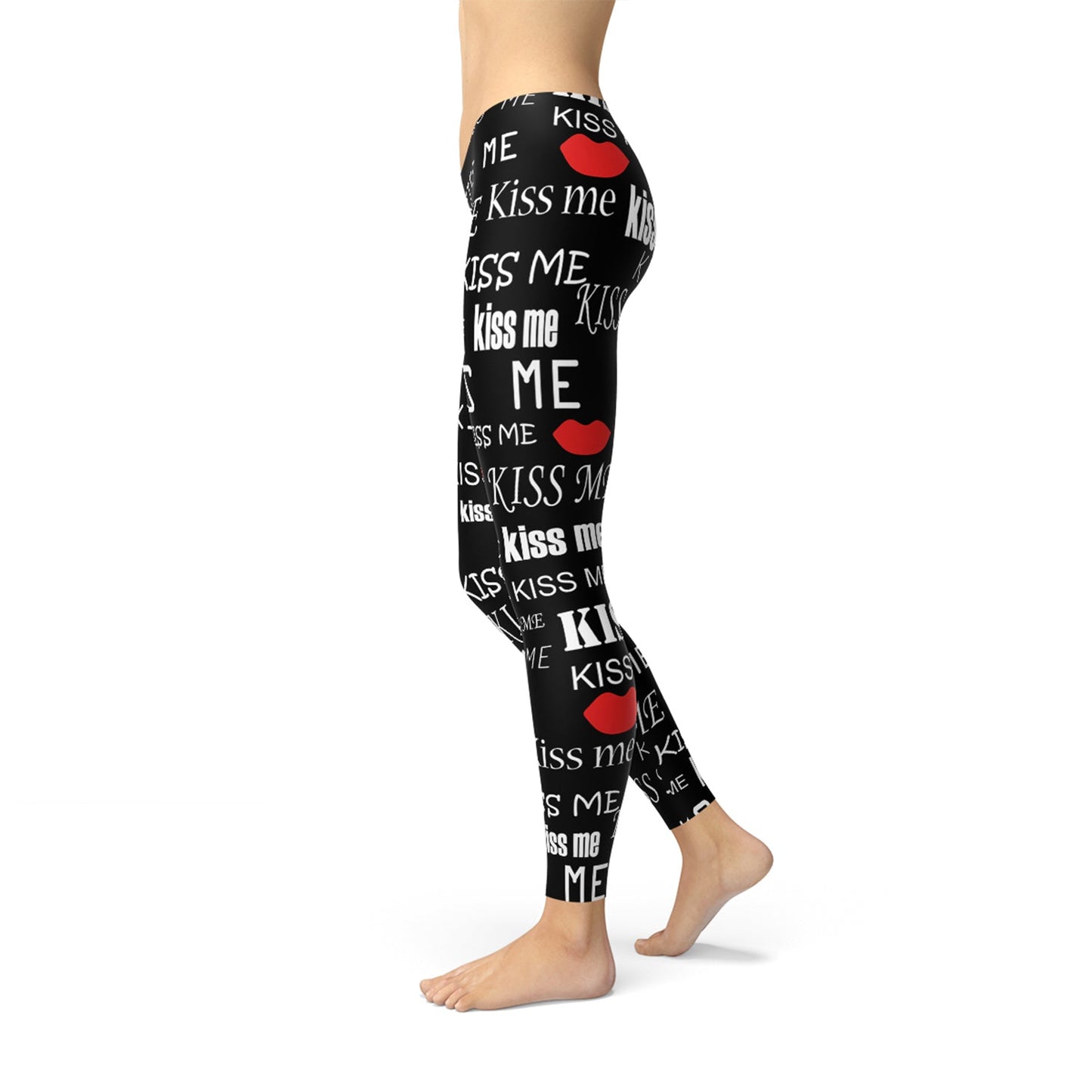 Kiss Me Black Leggings - Anna's Shop