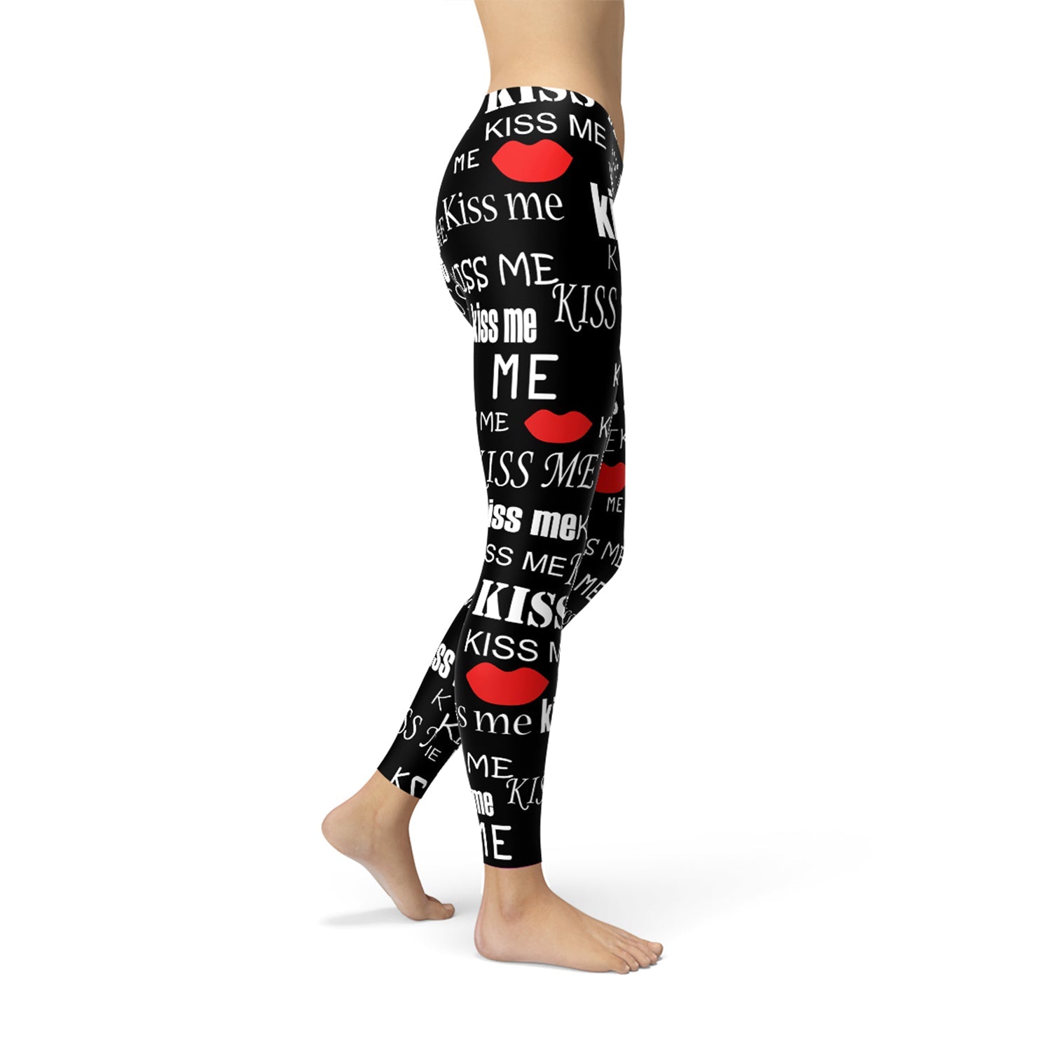 Kiss Me Black Leggings - Anna's Shop