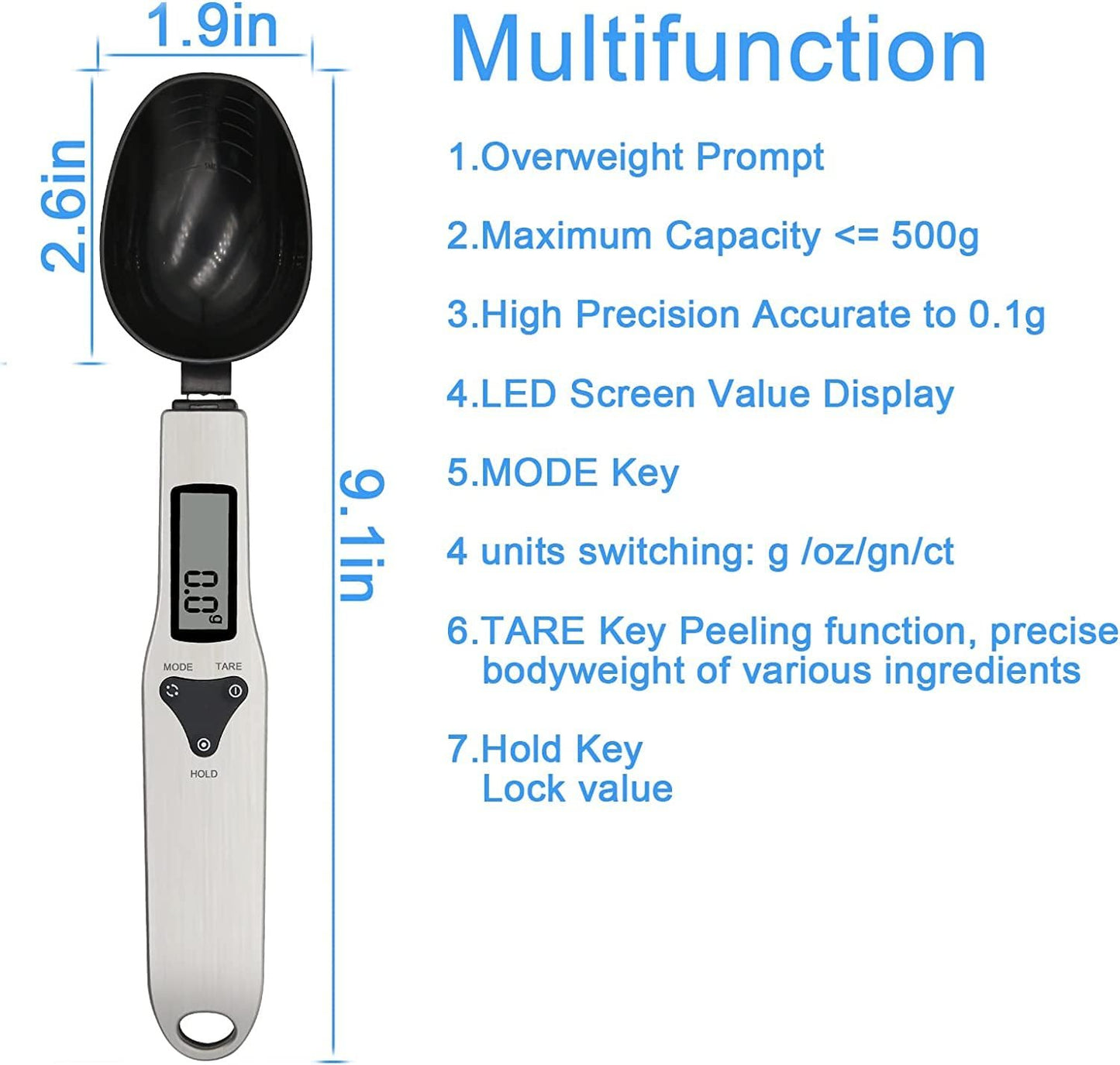 Kitchen Electronic Measuring Spoon Food Scale Digital Spoon Scale - Anna's Shop