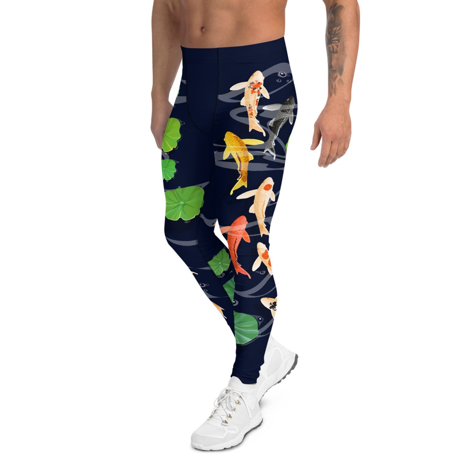 Koi Fish Leggings for Men - Anna's Shop