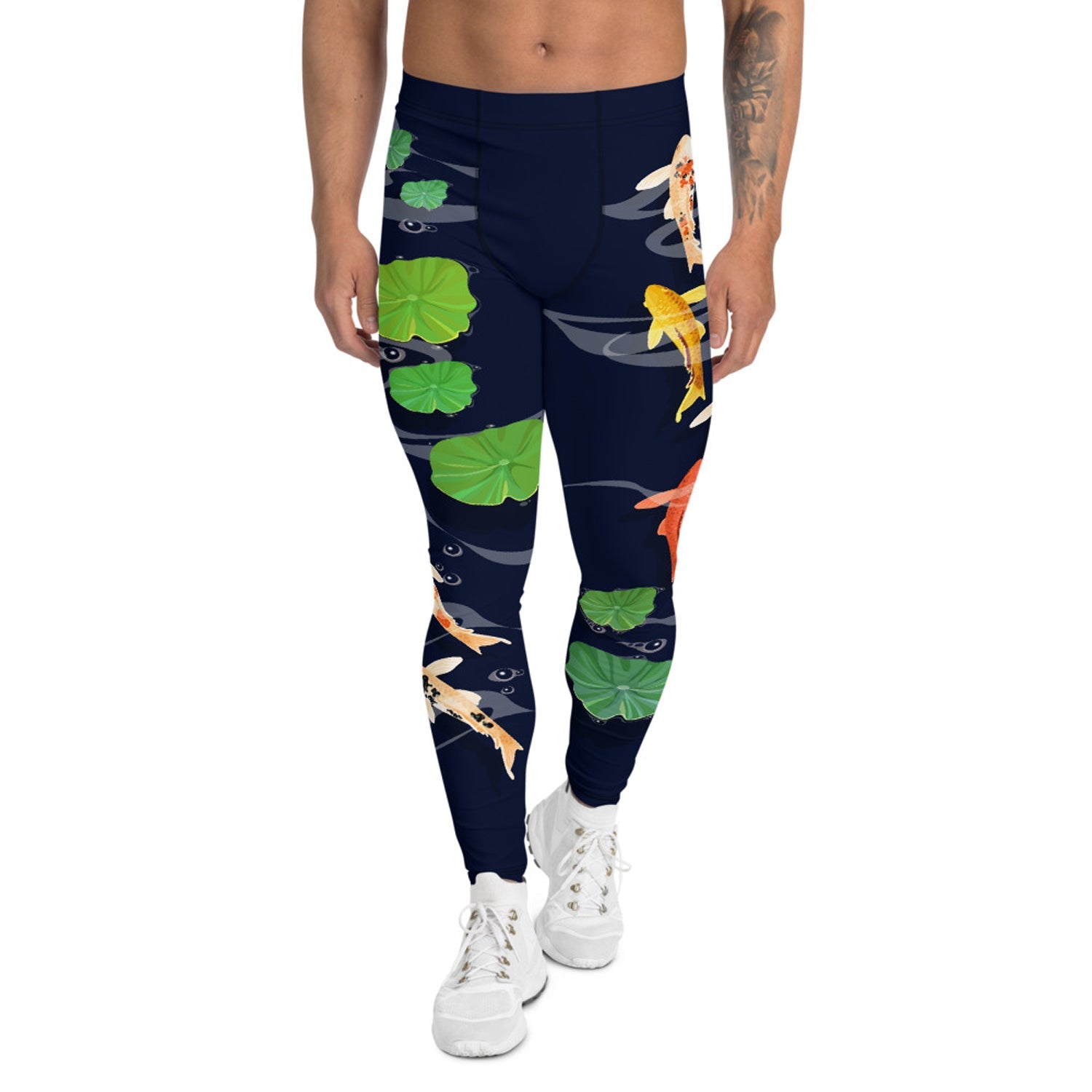 Koi Fish Leggings for Men - Anna's Shop