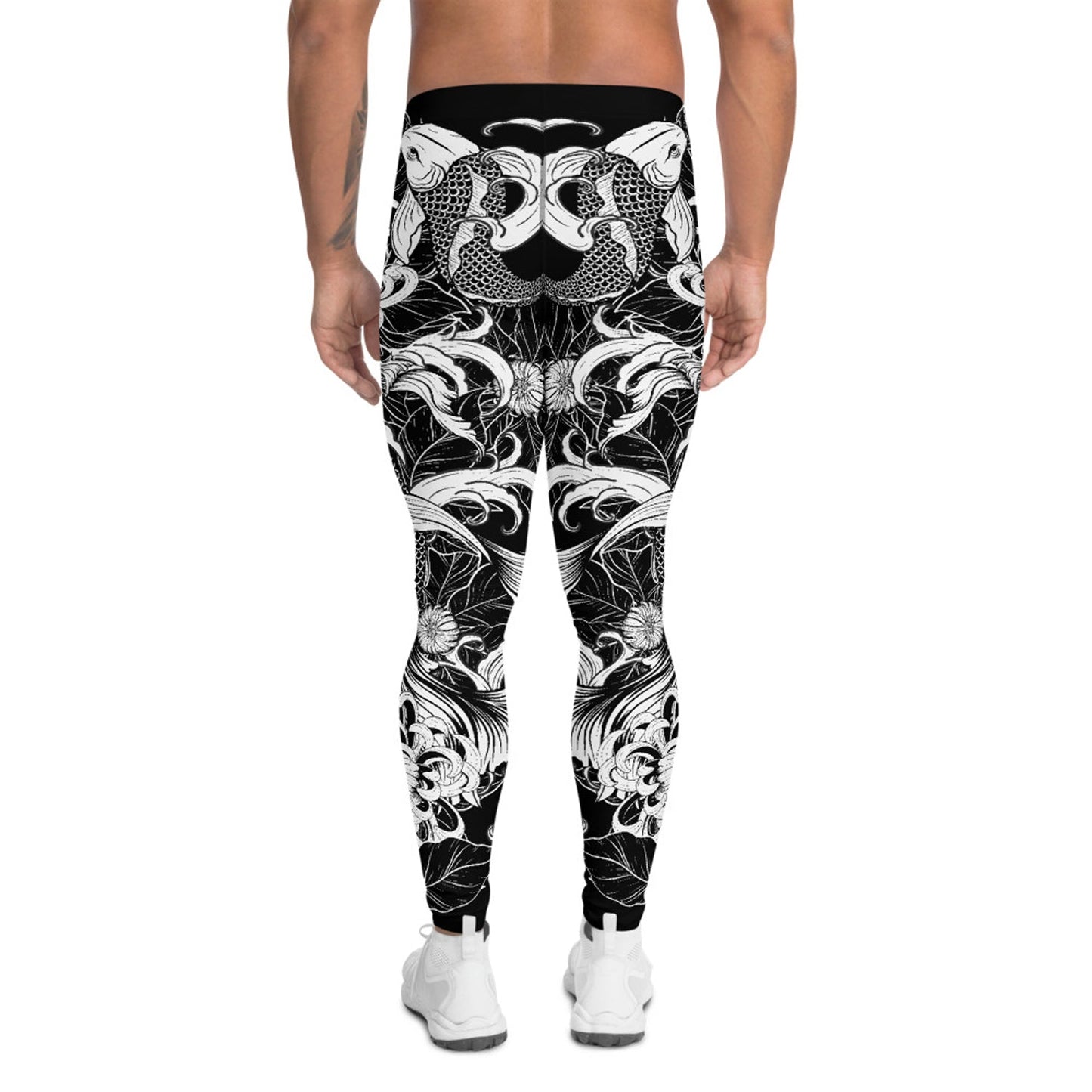 Koi Fish Tattoo Leggings for Men - Anna's Shop