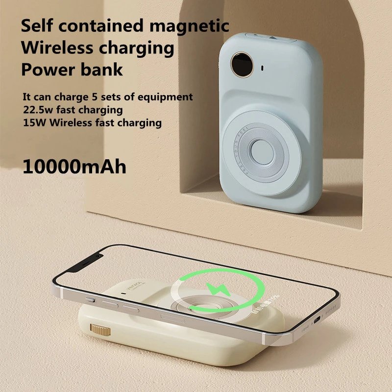 Magnetic Power Bank With Dual - Line Mini Powerbank Portable Charger - Anna's Shop