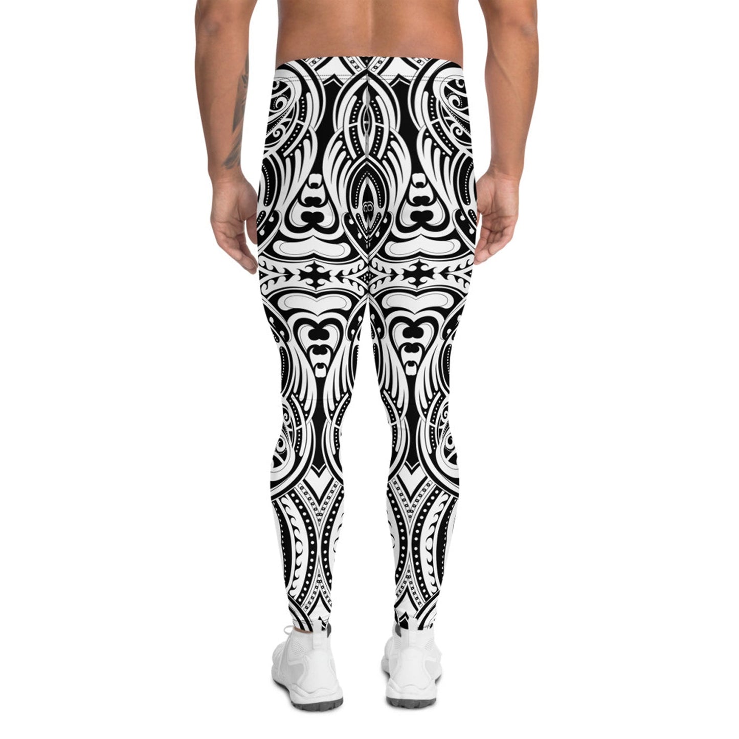 Maori Tattoo Inspired Leggings for Men - Anna's Shop