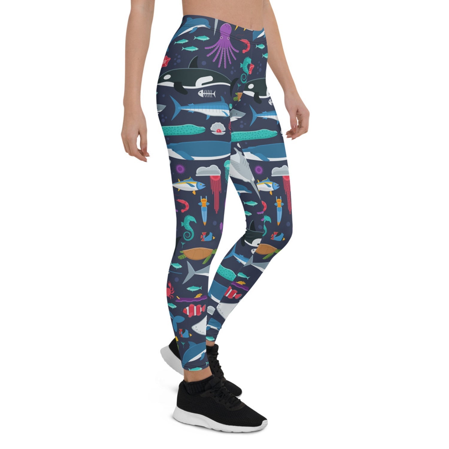 Marine Life Leggings for Women - Anna's Shop