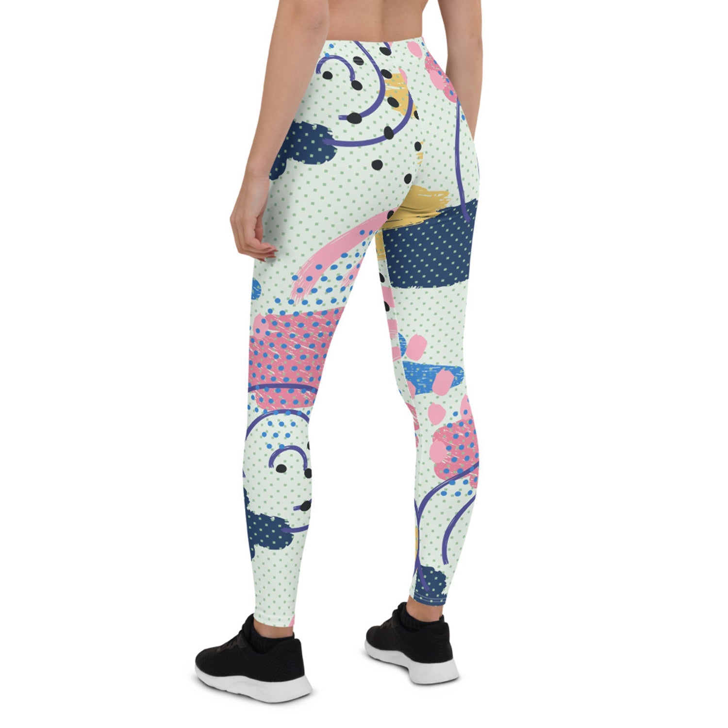 Memphis Pattern Leggings for Women - Anna's Shop