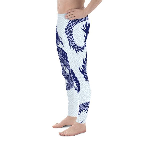 Mens Leggings - Dragon Leggings with Scales - Anna's Shop