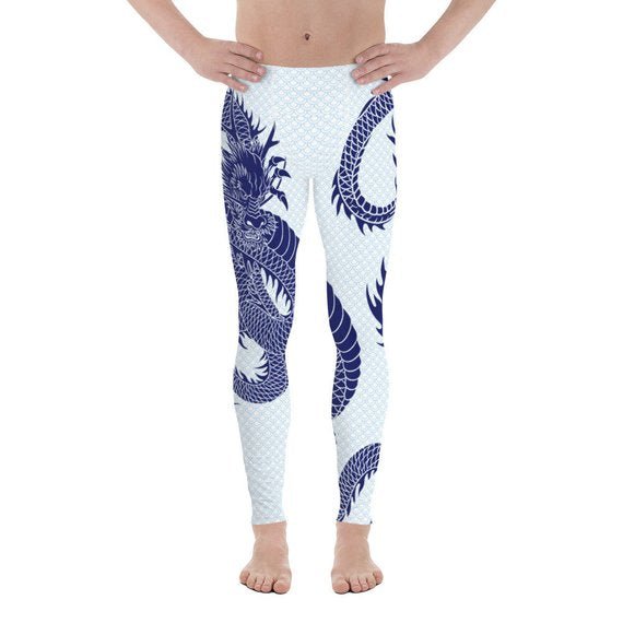 Mens Leggings - Dragon Leggings with Scales - Anna's Shop