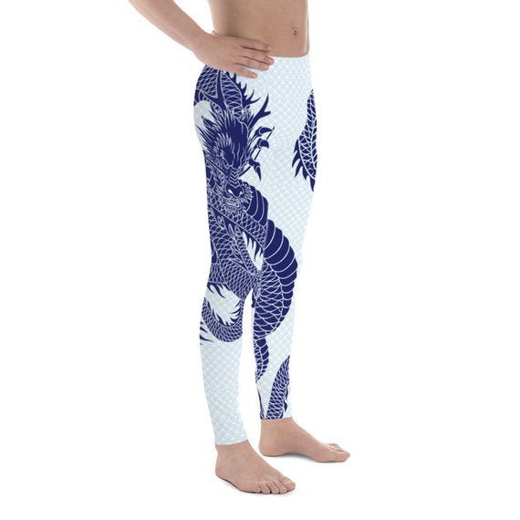 Mens Leggings - Dragon Leggings with Scales - Anna's Shop