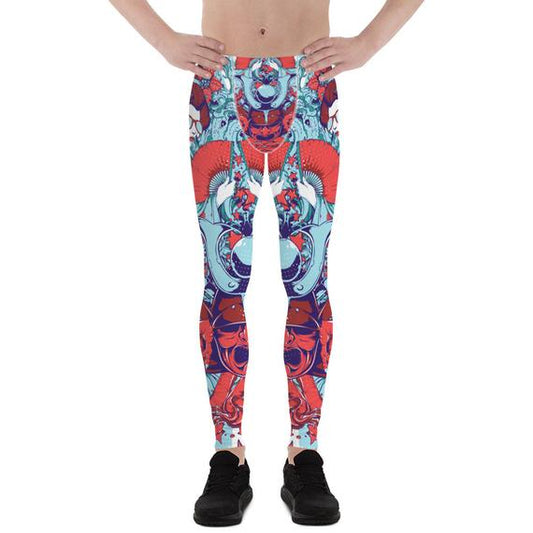 Mens Leggings - Japanese Geisha Leggings - Anna's Shop