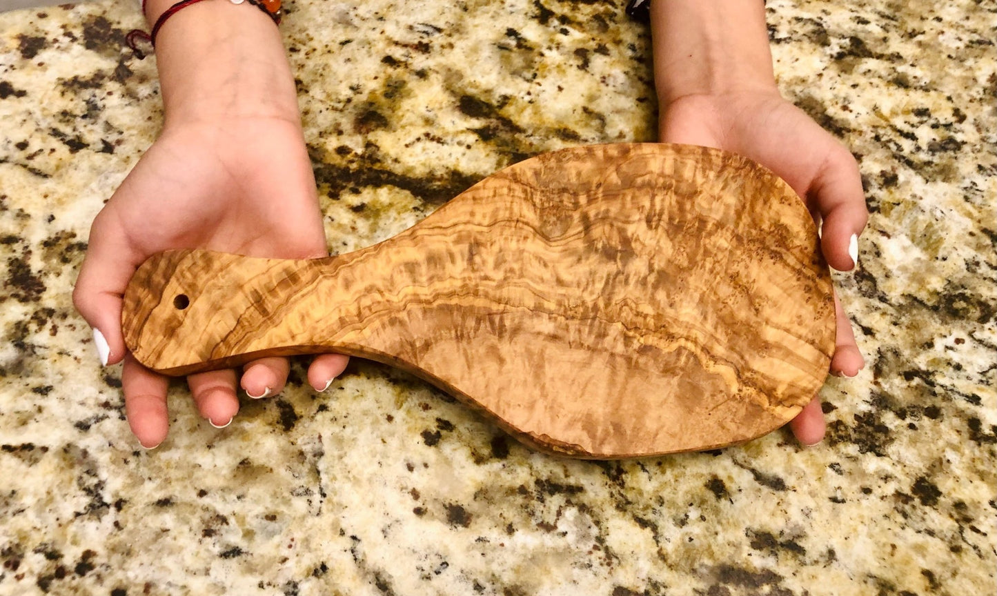 Original Olive Wood Cutting Board with Handle - Anna's Shop