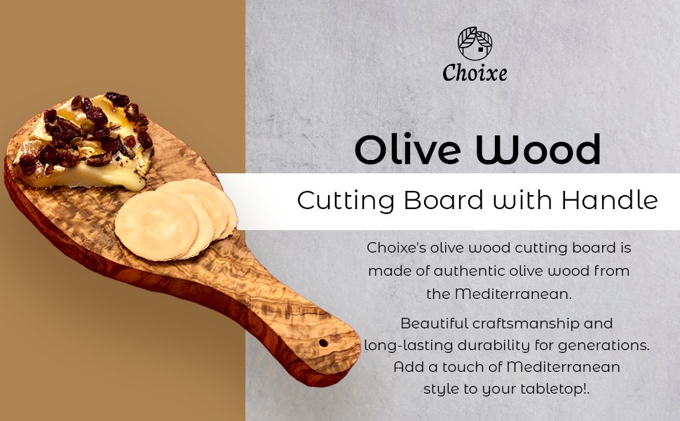 Original Olive Wood Cutting Board with Handle - Anna's Shop