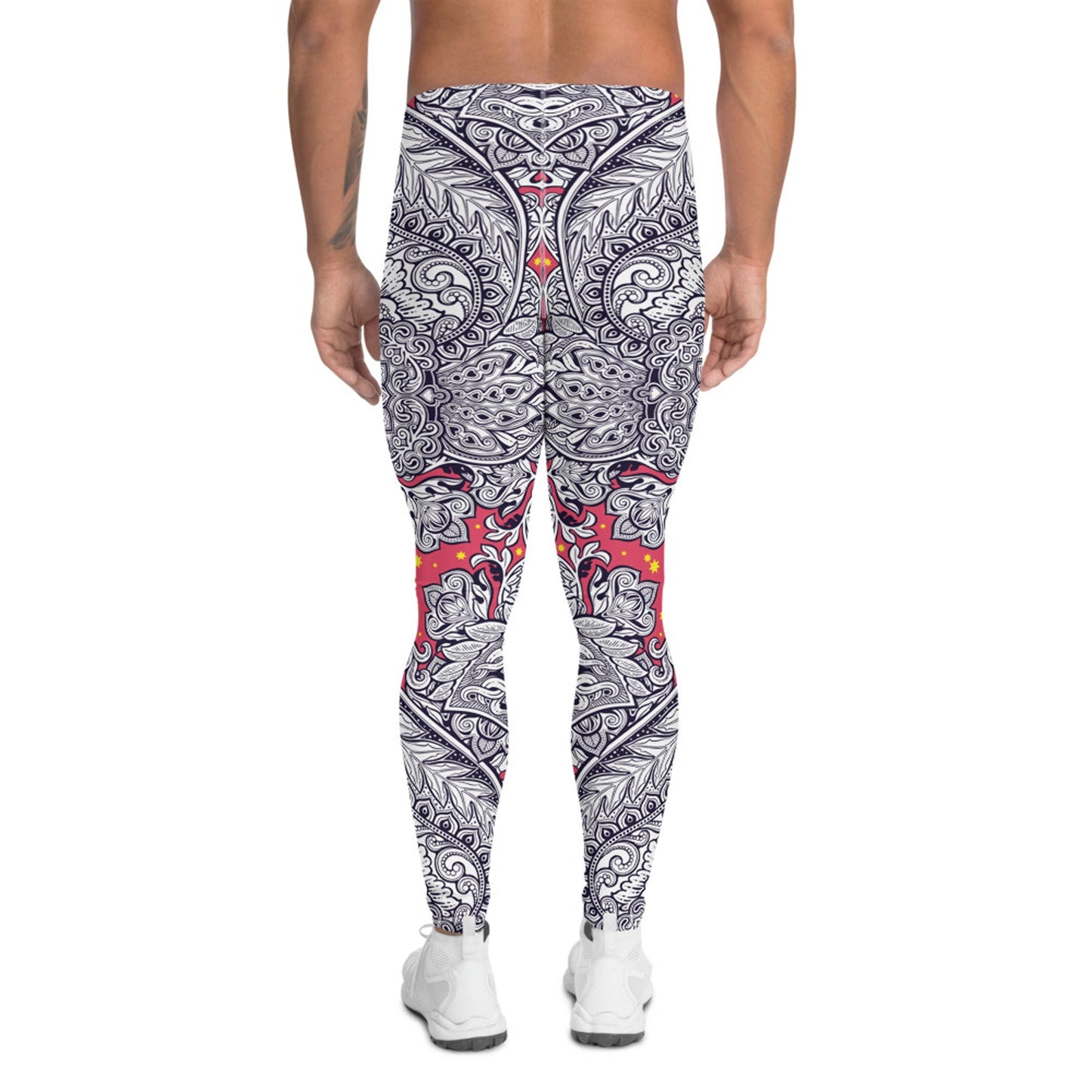 Ornamental Floral Leggings for Men - Anna's Shop