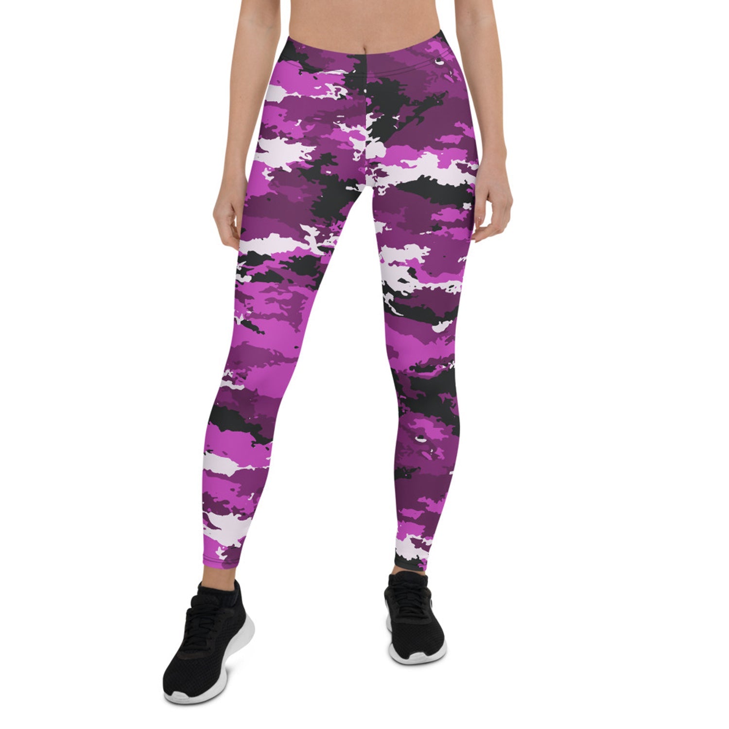 Pink and Purple Camo Leggings for Women - Anna's Shop