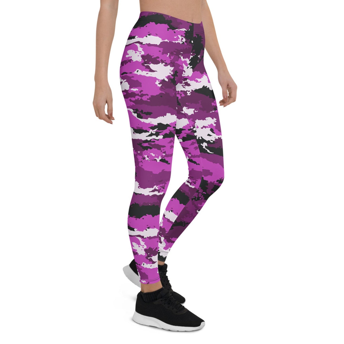 Pink and Purple Camo Leggings for Women - Anna's Shop