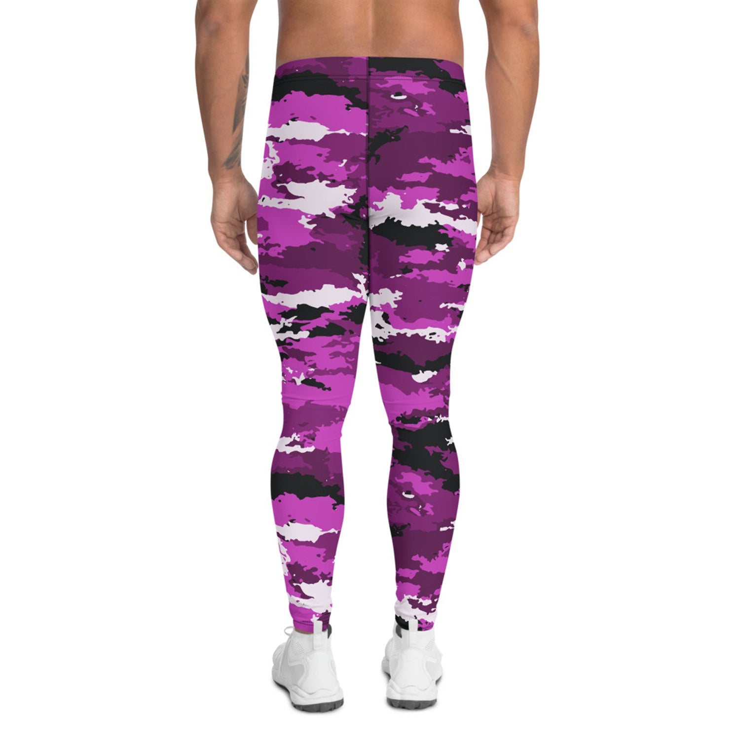 Pink Purple Camo Leggings for Men - Anna's Shop