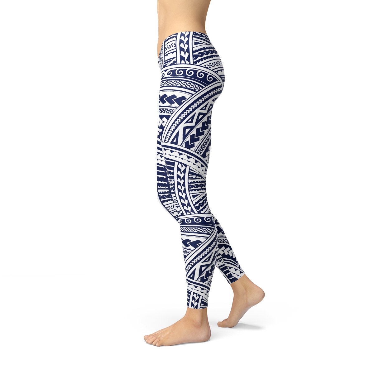 Polynesian Maori Tattoo Leggings - Anna's Shop