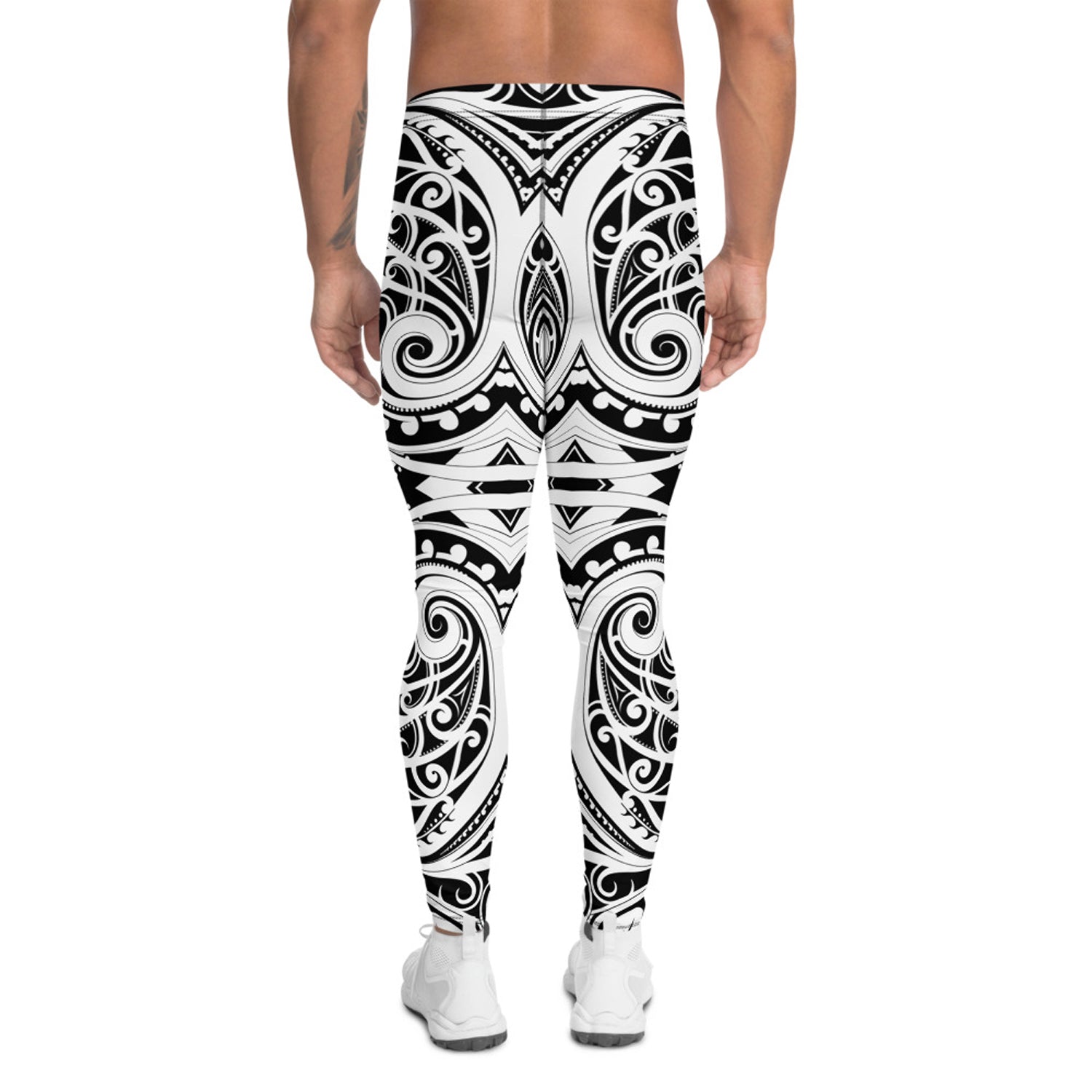 Polynesian Tattoo Inspired Leggings for Men - Anna's Shop