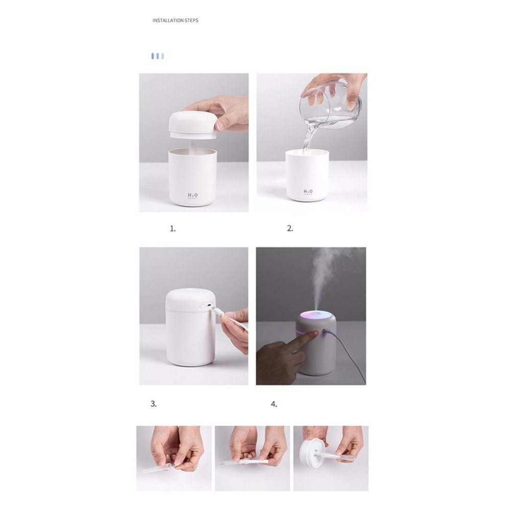 Portable Air Humidifier Aroma Essential Oil Diffuser for Car Home - Anna's Shop