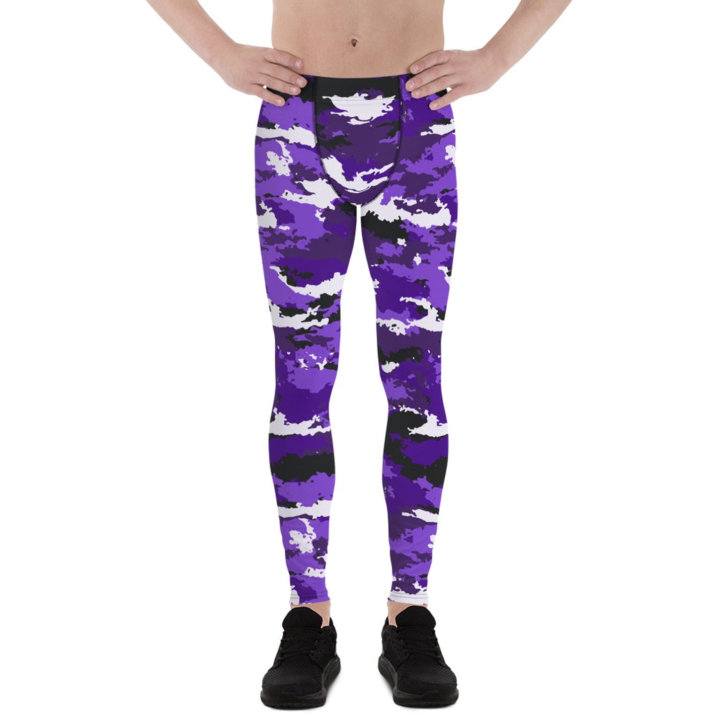 Purple Camo Leggings for Men - Anna's Shop