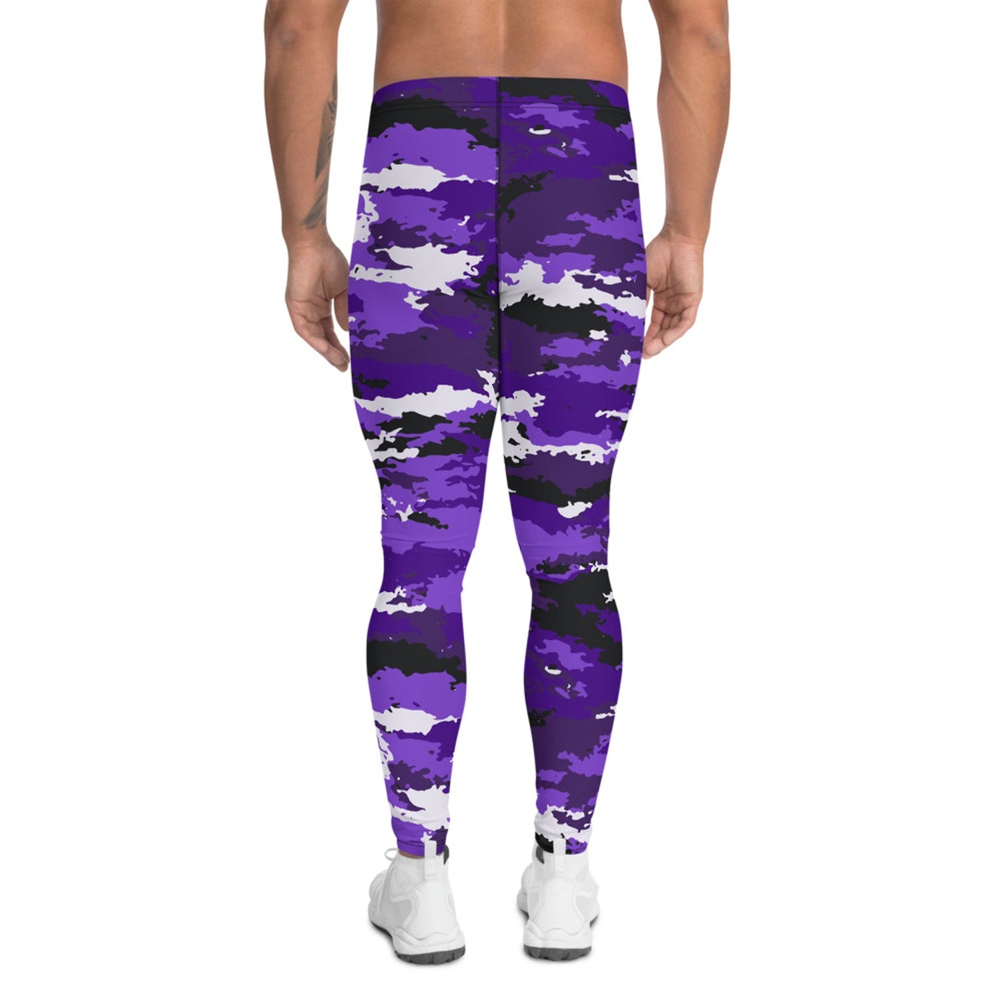 Purple Camo Leggings for Men - Anna's Shop