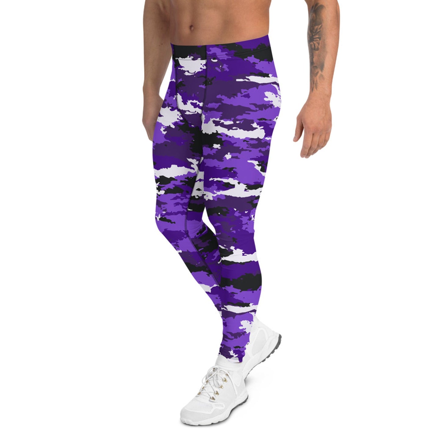 Purple Camo Leggings for Men - Anna's Shop