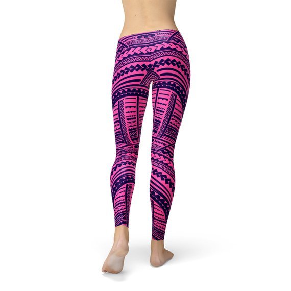 Purple Maori Leggings - Anna's Shop