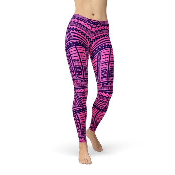 Purple Maori Leggings - Anna's Shop