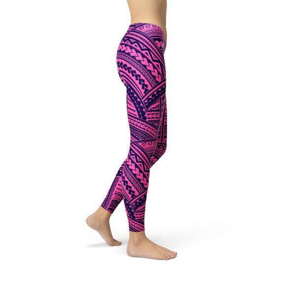 Purple Maori Leggings - Anna's Shop