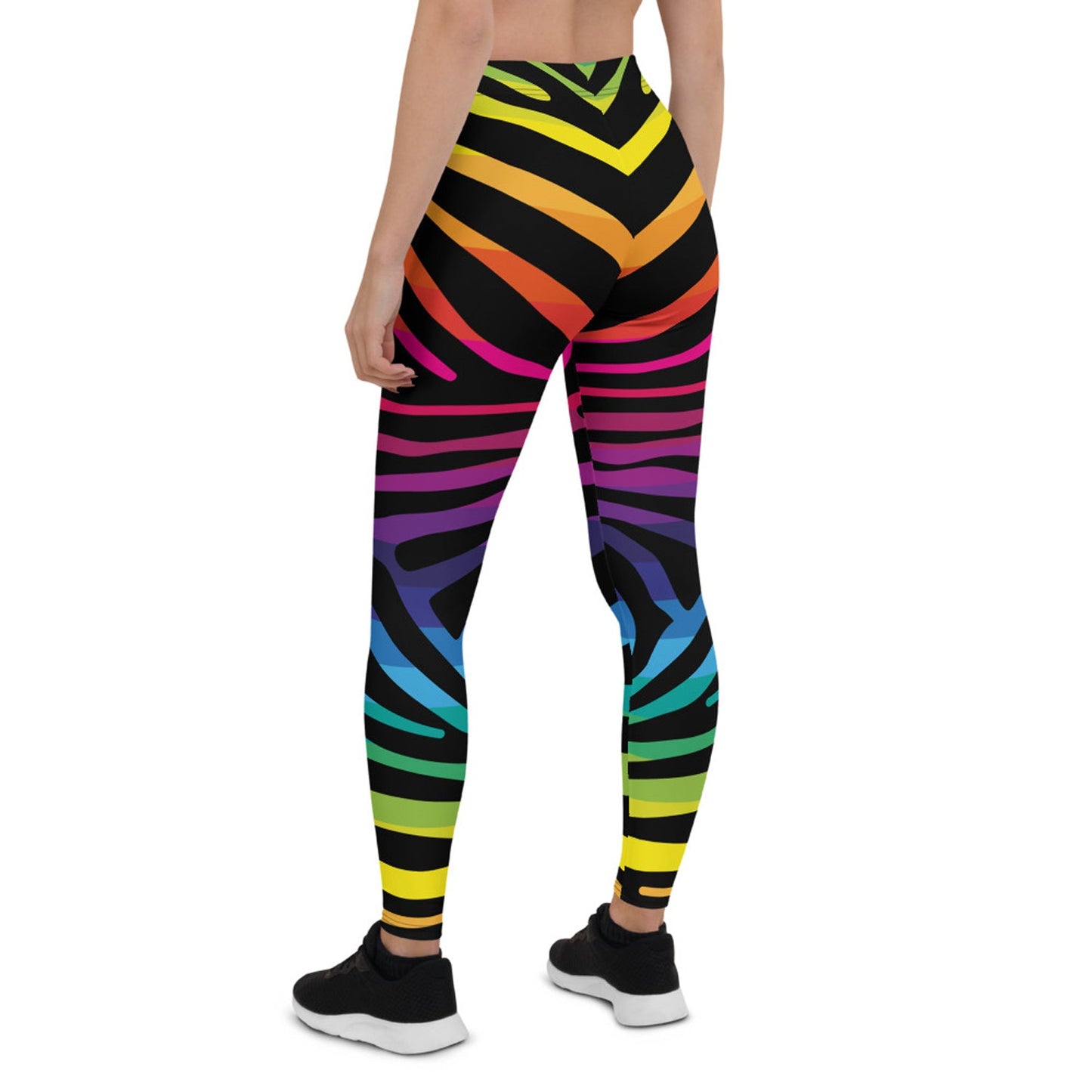 Rainbow Zebra Stripes Leggings for Women - Anna's Shop