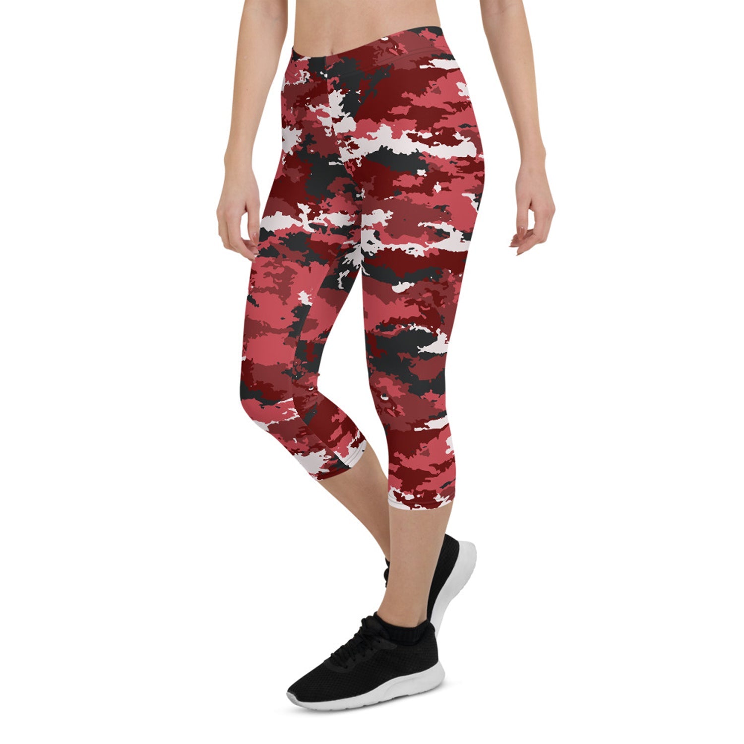 Red Camo Capri Leggings - Anna's Shop