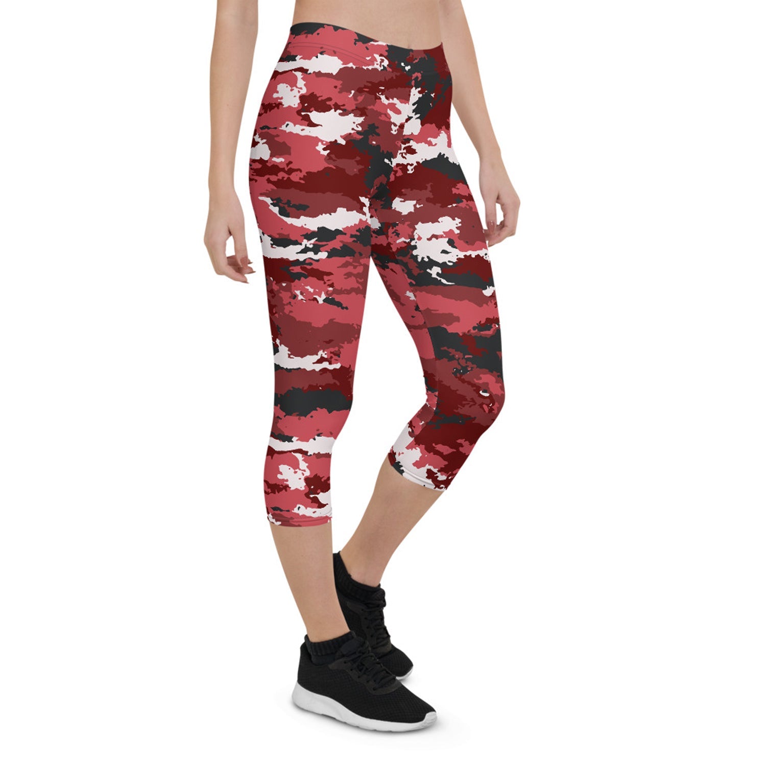 Red Camo Capri Leggings - Anna's Shop