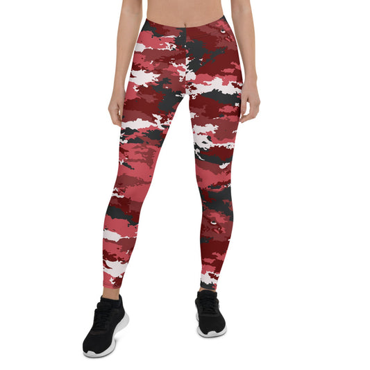 Red Camo Leggings for Women - Anna's Shop