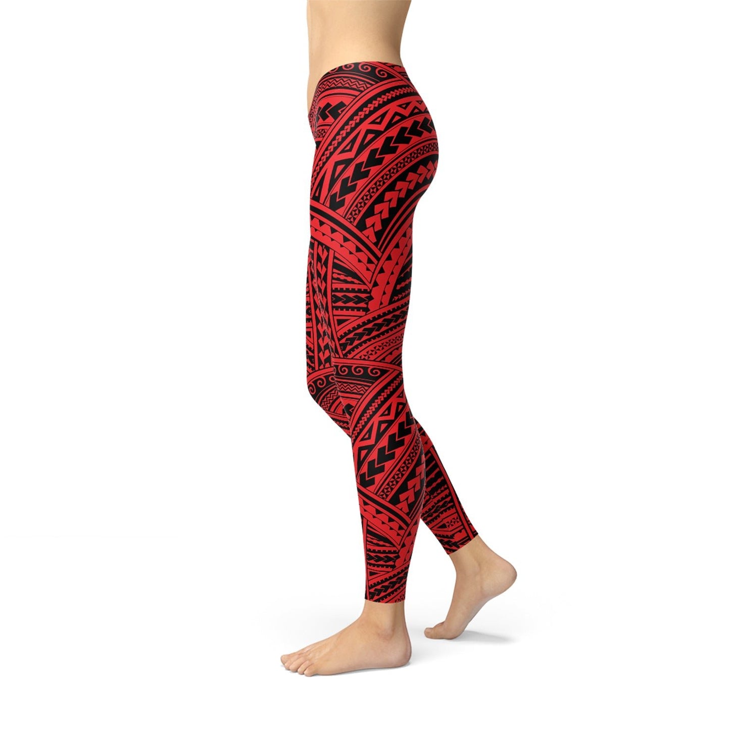 Red Maori Leggings - Anna's Shop